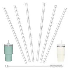 ATURE - 6 Bombillas De Repuesto + Cepillo Para Stanley 30oz