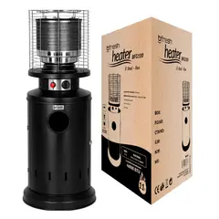 B FRESH - Estufa De Patio Baja Negra a Gas de 11kg Terrazas Interior Exterior Bfresh