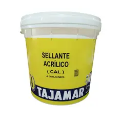 TAJAMAR - Sellante Acrilico Cal Transpartente Tineta