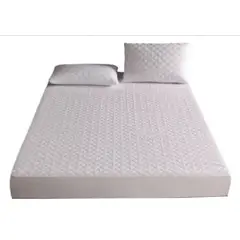 OKAY - Cubre Colchón Impermeable 2 Plazas 150x200+45 Blanco 2 Plazas