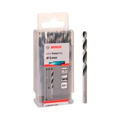 BOSCH - Broca Hss-pointteq De Acero De Alta Velocidad Bosch, 5 Mm, 1