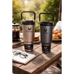 THERMOS - Vaso Termico Mug Termico 900cc - Push Straw