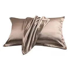 OKAY - Funda Almohada Satin Tipo Seda Set X2 Unidades 76cm 50cm