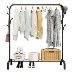 EVERSO - Perchero De Metal Organizador Colgante De Ropa Con Ganchos