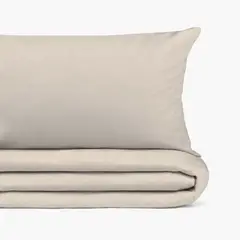 TEXTURA INTERIORS - Funda Plumón Linlov 240x260 Beige (Cama 2 Plazas o Queen)