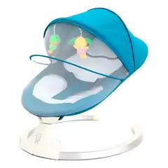 GENERICO - Silla Mecedora Eléctrica Inteligente Bebés Multifunción Azul