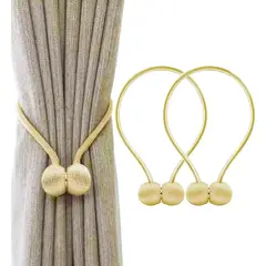 OKAY - Pack 2 Toma Cortinas Sujetador Amarra Abrazadera Magnética