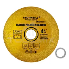 GENERICO - Disco Corte Diamantado Para Metal Piedra Madera 4-12 PuLG Color Dorado Oscuro