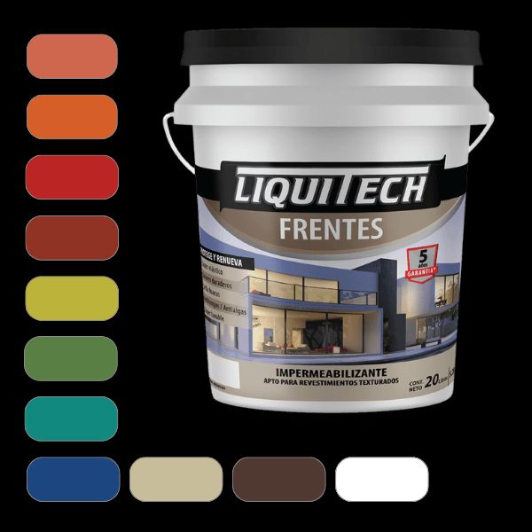 Impermeabilizante para frentes y muros Liquitech 4L Gris Urbano