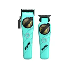 WMARK - Kit Combo Cortadora De Pelo + Trimmer NG8613 Celeste