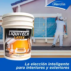 GENERICO - Latex Al Agua Color Int- Ext Antihongos Liquitech 1L Ocre Mate