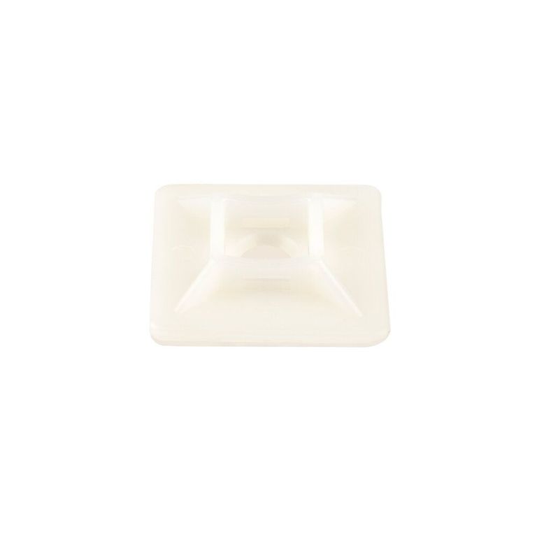 BASE ADHESIVA DE 30X30MM BLANCA BOLSA 100 UNDS