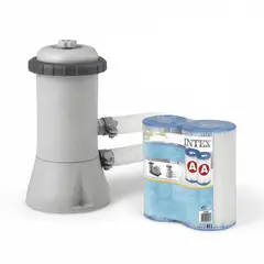 INTEX - Kit De Bomba 3785 Litros Para Piscina Y 2 Filtros