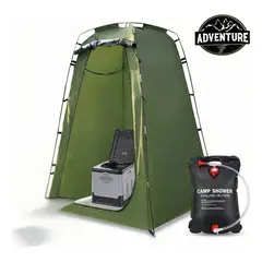 AFVENTURA - Carpa Probador Y Baño Químico Portátil Con Ducha Solar