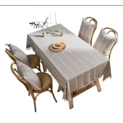 HD HOGAR SPA - Manteles Rectangular De Borla De Algodón Colores 140x220cm