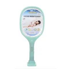 IRM - Raqueta Mata Moscas Eléctrico Matamoscas Mosquitos Wd 212 Verde Claro