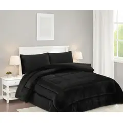 GENERICO - COBERTOR PLUSH KING CON CHIPORRO DE INVIERNO UINICOLOR MODERNO QUITA FRIO FYA