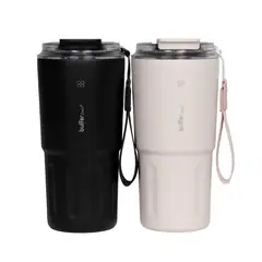 BUFFER FLASK - Vaso Termico Termo Buffer Bebidas Calientes Frias Mug 600ml - Rosa