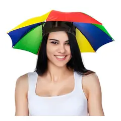 GENERICO - Sombrero Tipo Paragua Para Cabeza Quitasollluvias