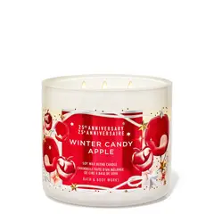 BATH & BODY WORKS - Vela Grande Bath and Body Works Winter Candy Apple