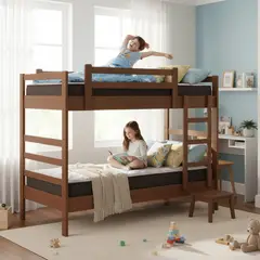 BLOCCARE - Camarote Desmontable Doble Con Colchones 1.5 Plaza