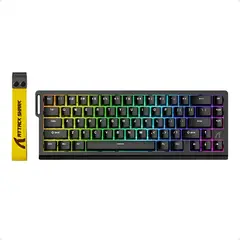 ATTACK SHARK - Teclado Mecanico X68 He Interruptor Magnetico Negro