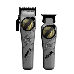 WMARK - Kit Cortadora De Pelo + Trimmer Detailer NG-8613 Plomo