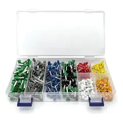 DRL - Kit Terminales Eléctricos Ferrules Conector 800 Pc 8 Medidas