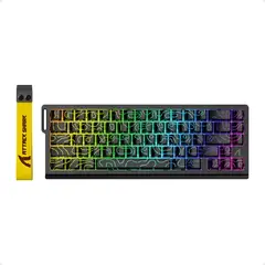 ATTACK SHARK - Teclado Mecanico X68 He Interruptor Magnetico Negro-contour Line