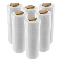 RAYUN - 6 ROLLOS FILM EMBALAJE TRANSPARENTE (480 METROS)