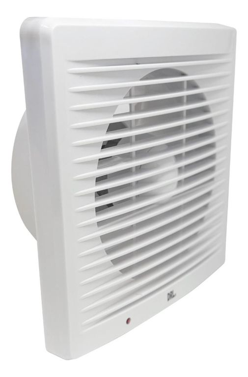 Extractor De Aire 6 Pulgadas Cuadrado Baño Cocina Sec Blanco