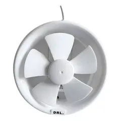 DRL - Extractor De Aire 8 Pulgadas Redondo Baño Cocina Sec Blanco