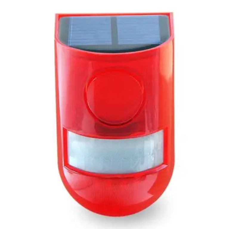 ALARMA CON SENSOR DE MOVIMIENTO carga solar Protección 24 horas- Impermeable