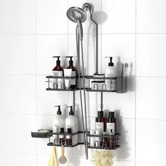 EVERSO - Estante Ducha Colgante 2 Niveles Organizador De Ducha Baño
