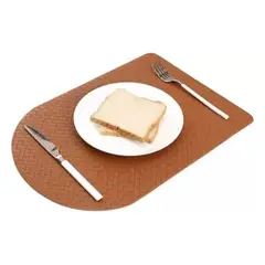 OKAY - Set 6 Individuales De Mesa Ecocuero Rectangular Colores