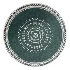 HD HOGAR SPA - Set 6 De Individuales Redondos Trenzados 38cm Lino
