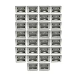 DRL - Pack 30 Caja Chuqui Sobrepuesta Pvc con tornillos Certificada