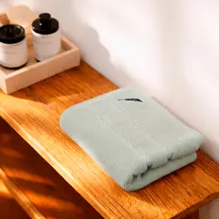 NAUTICA - Toalla de mano SIGNATURE Premium 100% algodón gris claro