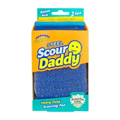 SCRUB DADDY - Esponja Acero Inoxidable Scour Daddy 2 Unid