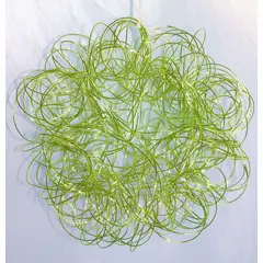 COREL - Esfera de Alambre Navideña Verde 20cm Diseño Geométrico Premium Hogar