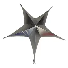 COREL - Estrella de Género Plateada Metalizada 65cm Diseño Escultural Premium Hogar