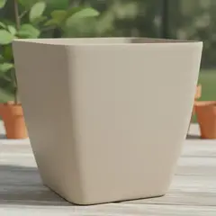 ARBUSTO REAL - Macetero Nórdico Beige L 40 cm 40 x 40 x 40