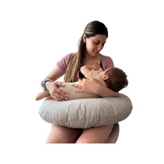 GENERICO - Cojín de Lactancia Ergonómico GRIS - Almohada