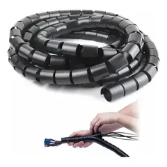GENERICO - Protector Organizador De Cable Espiral 10 Mts 16mm