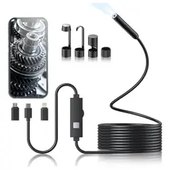 GENERICO - Endoscopio Cámara Hd 8 Luces Led Impermeable IP67