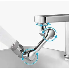 IRM - Extensor Para Grifo Girador 1080 Adaptador Lavamanos 2 Modos Color Plateado