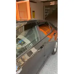 GENERICO - Bota Aguas de Acrílico 2mm plano Negro Brillante a Medida para auto Toyota Corolla 2014 a 2019