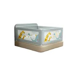 BABYLUNA - Baranda De Cama Seguridad Bebe Abatible Ajustable 150cm Jirafa
