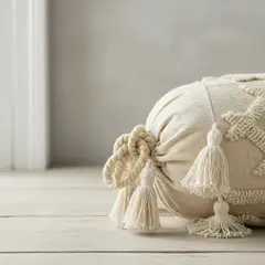 TODOHOGAR SANTIAGO DE CHILE - Cojin Bohemio 26 X 65 Cm Diseño Caramelo