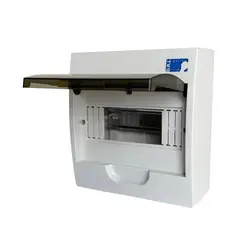 DRL LIGHTING - Tablero Eléctrico Sobreponer Drl 8 Modulos Tapa Clara Sec